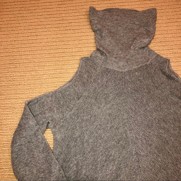 BCBGeneration Turtleneck Cold Shoulder Sweater - Picture 3 of 5